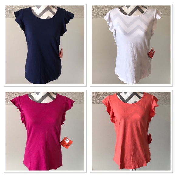 🚨CLOSET CLOSING🚨 Ruffle Sleeve Tee - Picture 2 of 5